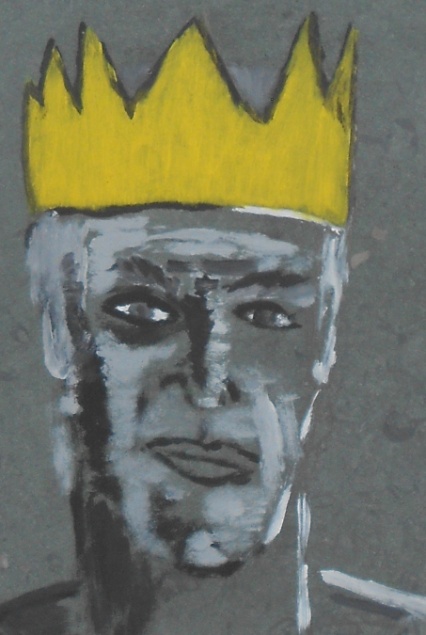 Friedhelm Welge: Selbst, Acryl auf Stein